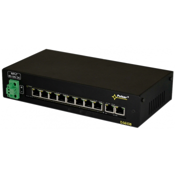 SWITCH PoE 10-PORTOWY PULSAR DSG108 NA SZYNĘ DIN